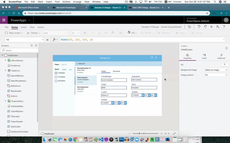 PowerApps Design UI copy Abe Saldana