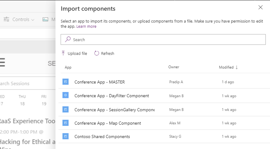 import Components - Team Development for PowerApps Canvas Apps